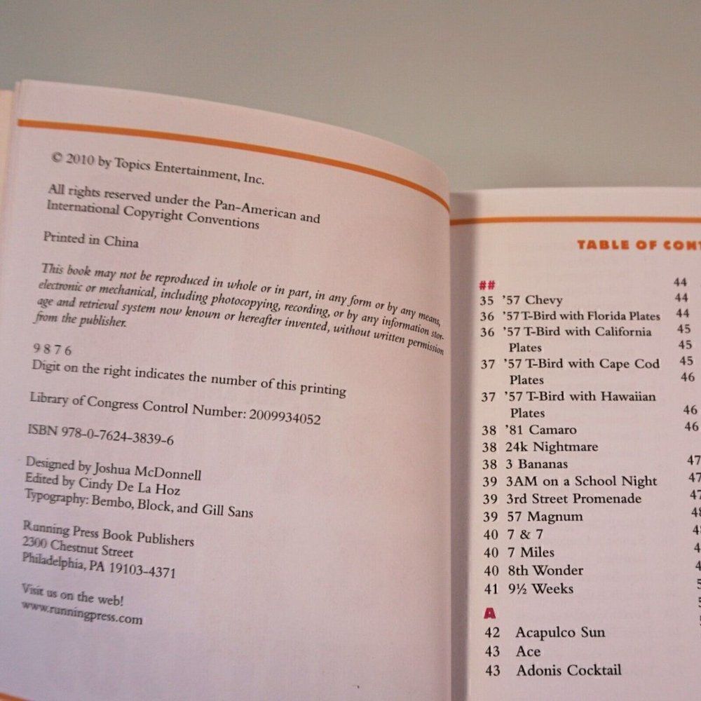 Big Bad-Ass Book of Cocktails 1500 Recipes to Mix It Up! 2010 PB Running Press - Picture 5 of 12